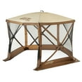 thumbnail image 1 of Open Box CLAM QuickSet Venture Portable Camping Gazebo Canopy Shelter, Brown, 1 of 10