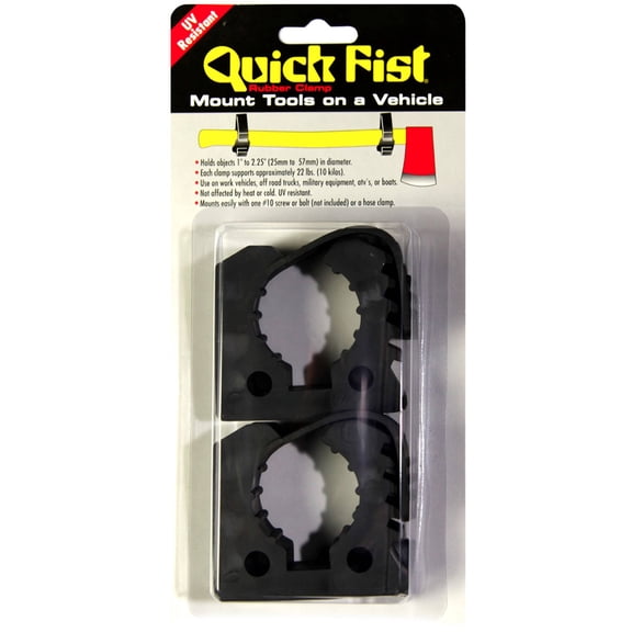 CLAMPS QUICK FIST, Synthetic Rubber Clamp, Black