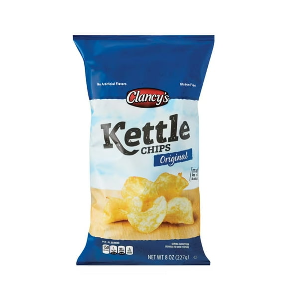 CLANCY'S - Original Kettle Chips - a Tasty Treat 8 oz