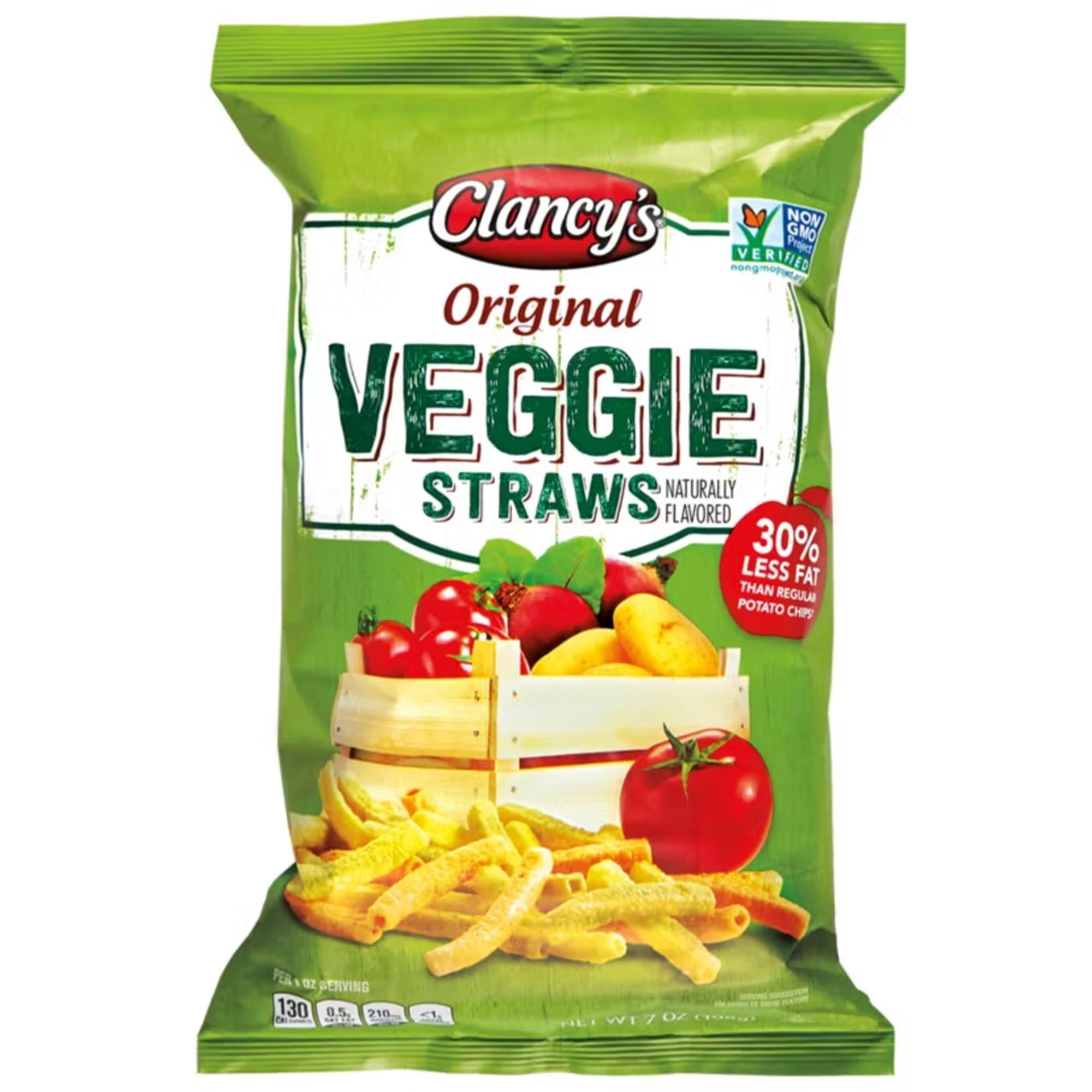 CLANCY'S Veggie Straws Crunchy and GuiltFree Snacking 7 oz
