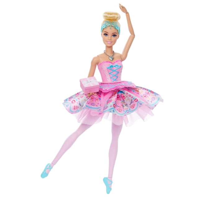 Barbie in the Nutcracker Sugar Plum Clara Doll with Transforming Tutu & Ballerina Accessories, Blonde Hair