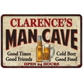 thumbnail image 1 of CLARENCE'S Man Cave Gift Metal Sign Wall Decor Gift 12x18 112180011096, 1 of 1