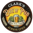 thumbnail image 1 of CLARK'S Beer Pub Man Cave Metal Sign Home Wall Decor 12 inch Round 200120025140, 1 of 1