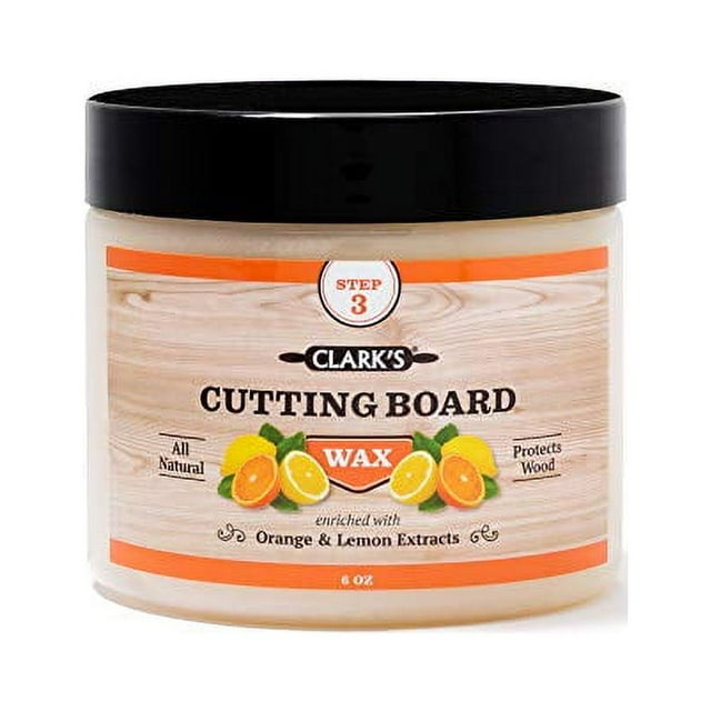 CLARK'S Cutting Board Finish Wax, Enriched with Lemon & Orange Oils