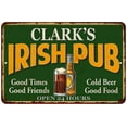 thumbnail image 1 of CLARK'S Irish Pub Beer Metal Sign Bar Decor 8x12 208120013409, 1 of 1