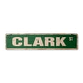 thumbnail image 1 of CLARK Vintage Plastic Street Sign Childrens Name Room Sign | Indoor/Outdoor |  18" Wide, 1 of 4