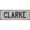 thumbnail image 1 of CLARKE Vintage Look Rustic Chic Metal Sign 6x18 106180036499, 1 of 1