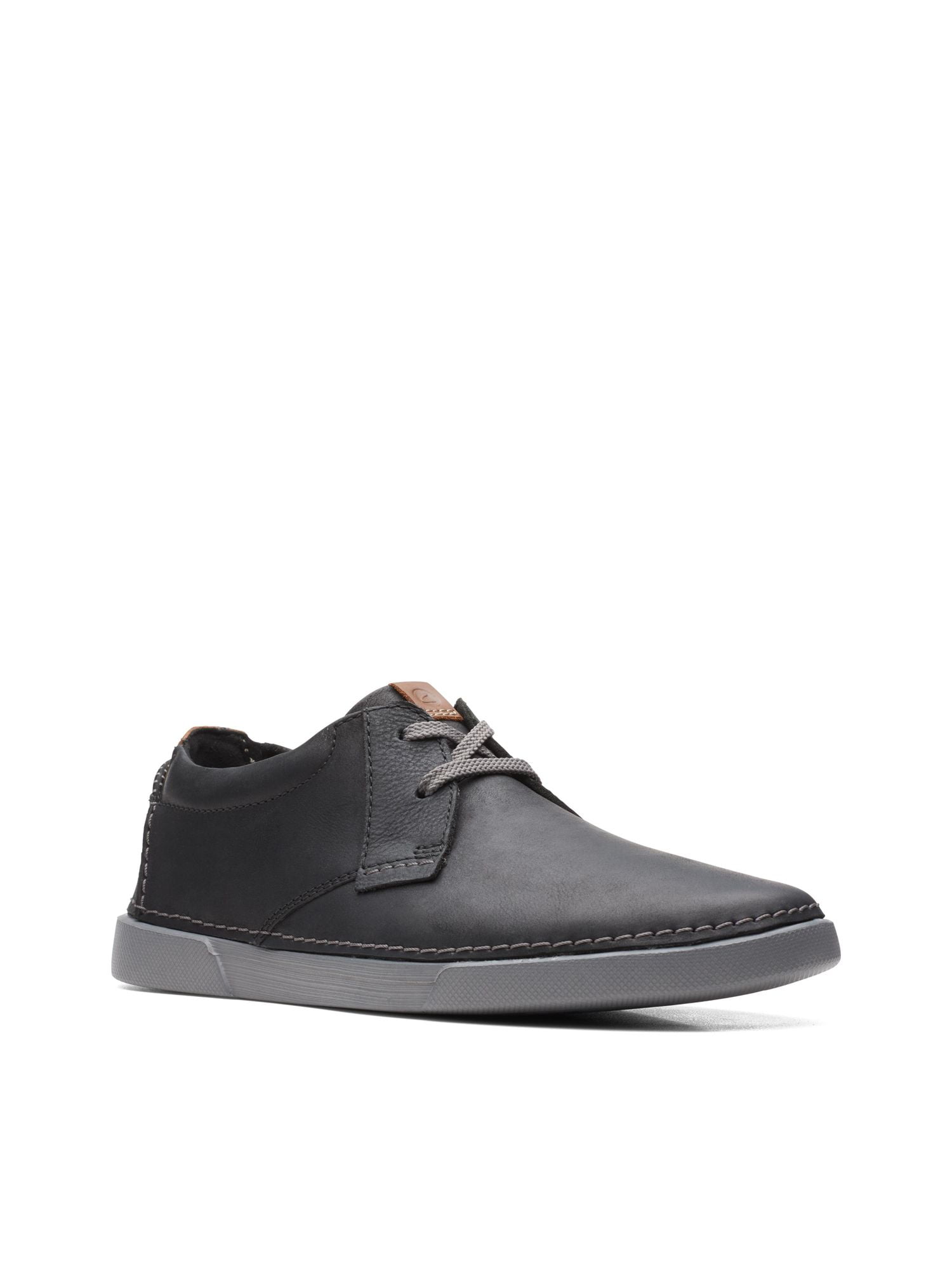 CLARKS COLLECTION Mens Black Comfort Breathable Removable Insole Gereld Round Toe Platform Lace Up Leather Sneakers Shoes 8.5 M Walmart