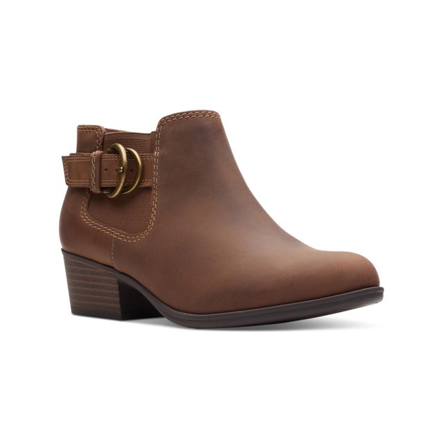 GIANI BERNINI Womens Brown Arch Support Logo Hardware Goring Cushioned Odettee Almond Toe Block Heel Zip-Up Riding Boot M main image 1