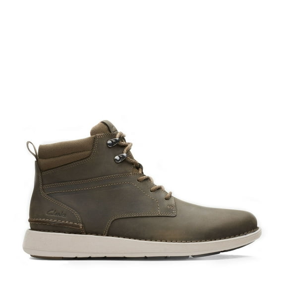 CLARKS Larvik Mid Men/Adult shoe size Men 8 Casual 26163469 Dark Olive Oily Leather