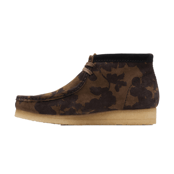 CLARKS MENS Wallabee Boot "Black/Khaki" 26174035 26174035 from Stadium Goods