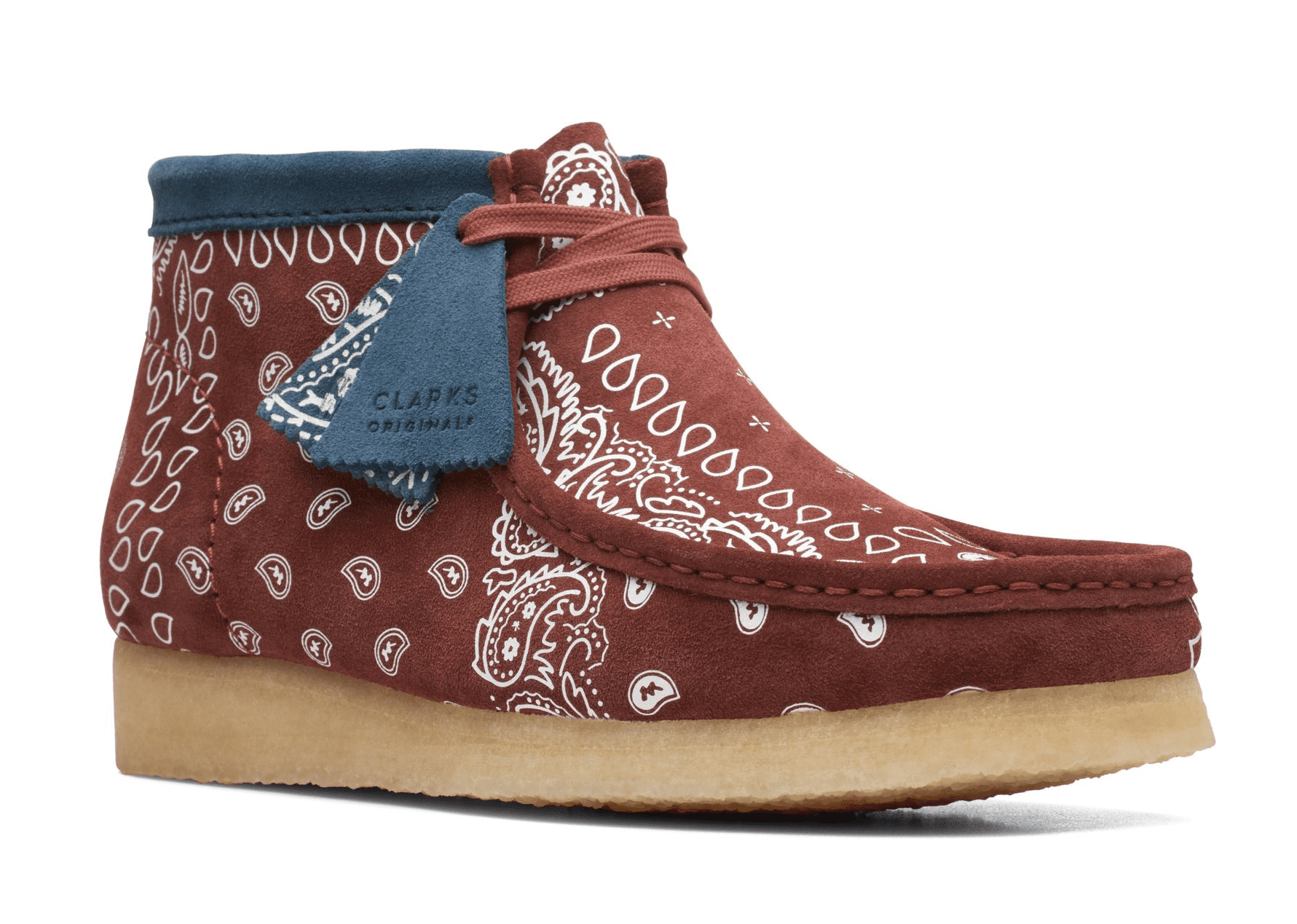 CLARKS ORIGINALS Wallabee Boot Boots Brick Paisley - Walmart.com display picture 2