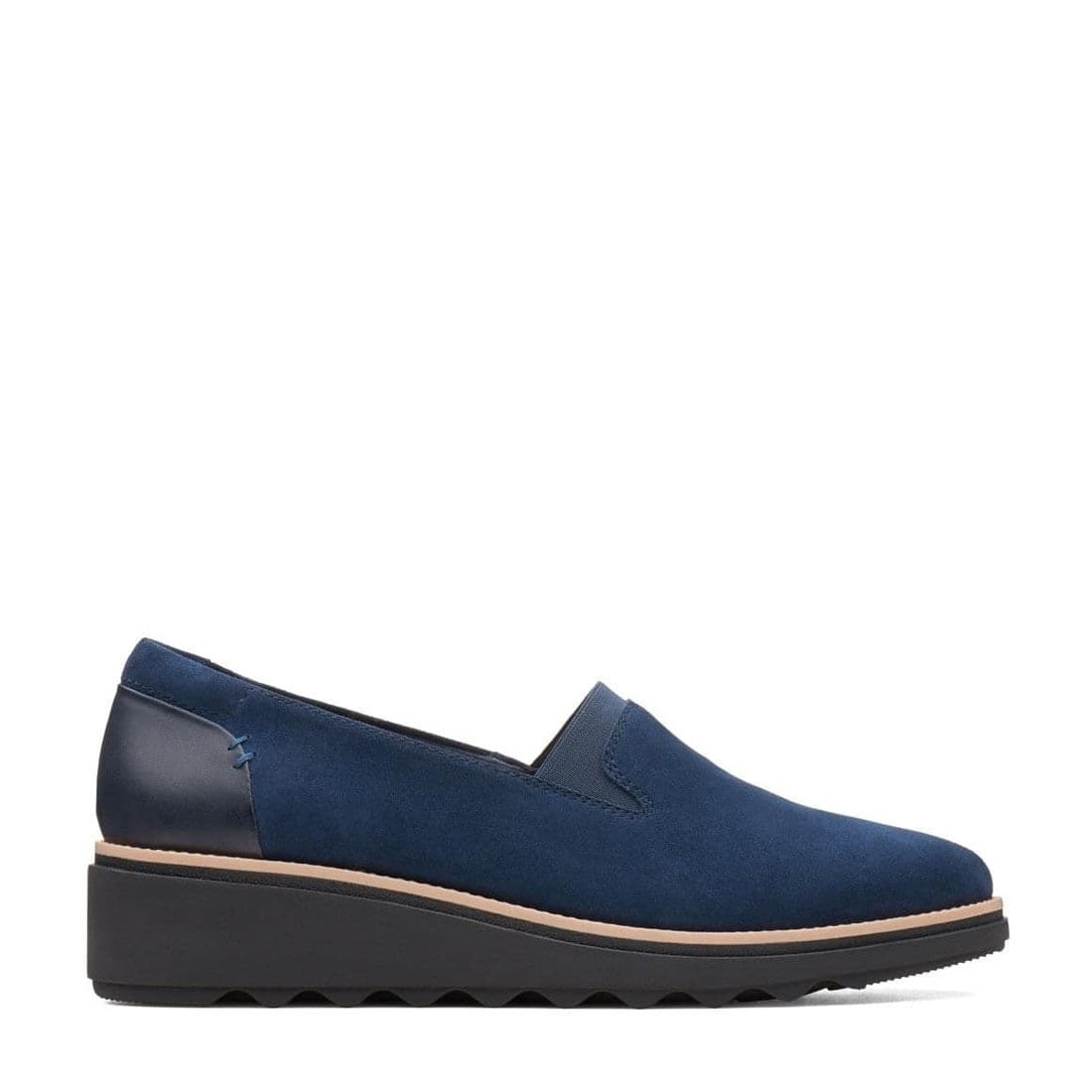 CLARKS Sharon Form Women's Casual Shoe Navy Suede, Jamaica Ubuy