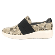 CLARKS WOMENS Kayleigh Slip-On Womens "River Taupe Snake" 26155201 26155201 from Stadium Goods