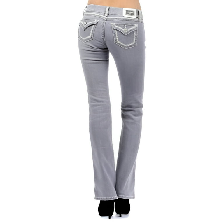 CLASH Long Boot Casual Jeans for Women, Denim Stretch CLASH Long Boot Casual Jeans for Women, Denim Stretch