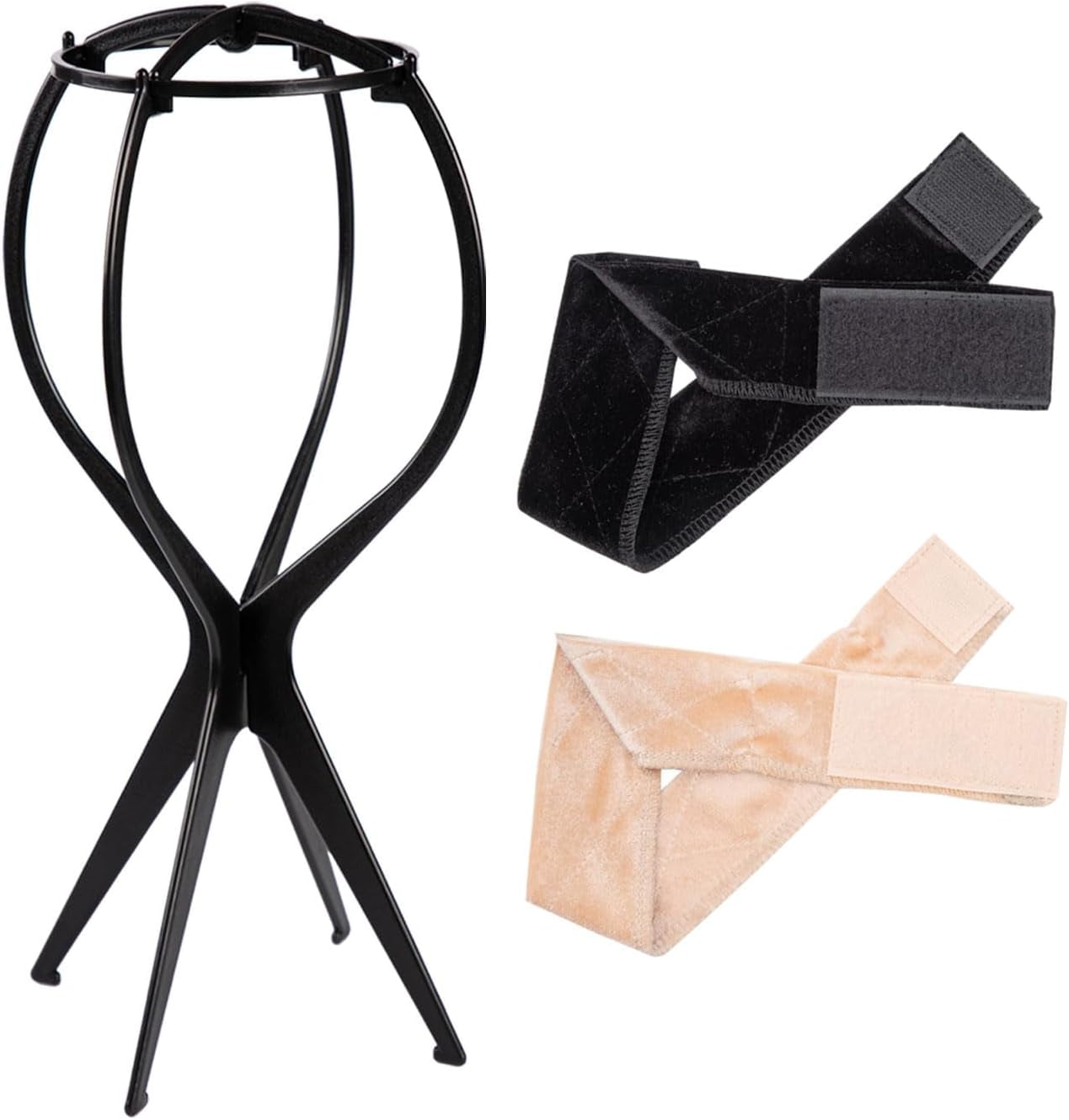 Amazon wig stand pink 1pc adjustable height portable wig holder