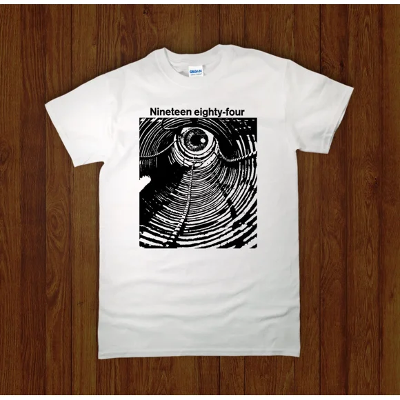 CLASSIC 1984 GEORGE ORWELL Shirt Fahrenheit 451 ray bradbury sci fi dystopian book Tee