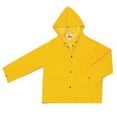 thumbnail image 1 of River City Garments Medium Yellow Classic .35 mm Polyester And PVC Rain Jacket With Front Snap Closure And Detachable Hood, 1 of 1