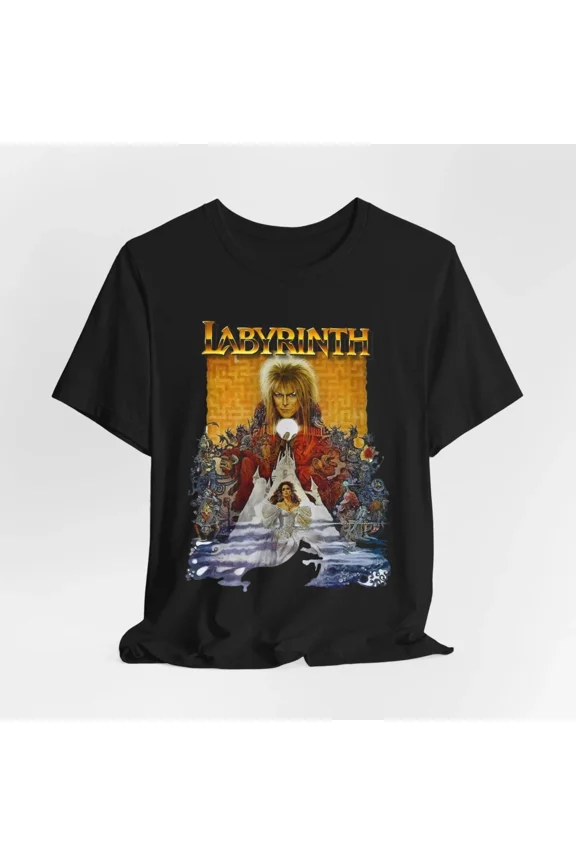CLASSIC A3 - LABYRINTH Tshirt T-shirt T shirt Vintage Aesthetic Movie Poster Tee 1980s