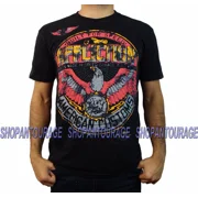 CLASSIC Affliction AC Bonded A13196 New Short Sleeve Fashion Graphic T-shirt Top for Men