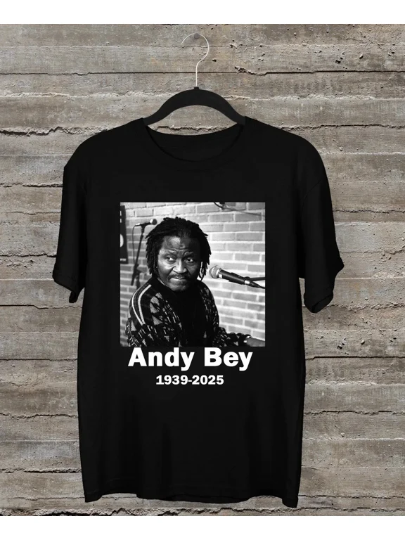 CLASSIC Andy Bey 1939-2025 Short Sleeve Black All Size Shirt New