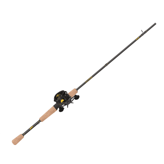 Lew’s Classic Baitcast Reel and Fishing Rod Combo, 6-Foot 6-Inch, 1-Piece Rod, RH Retrieve Reel