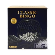 Classic Bingo Game Set with Metal Cage, Calling Balls & Cards, Family Party Board Game for Kids & Adults, Ages 8+