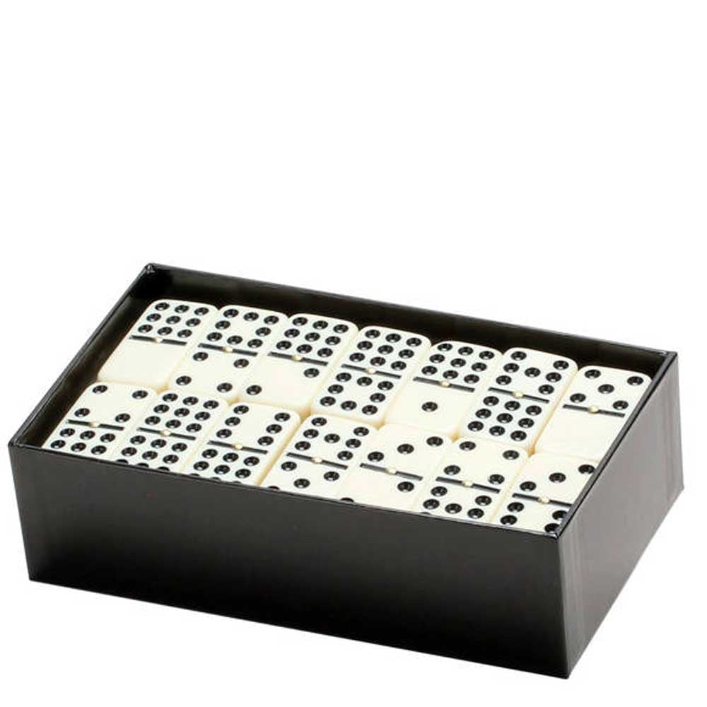 CLASSIC CHARM MEETS MODERN CONVENIENCE DOUBLE 9 JUMBO IVORY DOMINOES