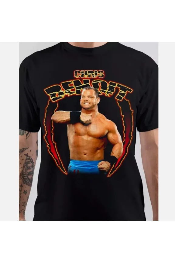 CLASSIC Chris Benoit T-Shirt Unisex Short Sleeve T-Shirt Full Sizes S-2345Xl