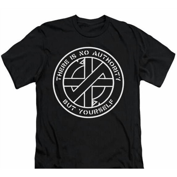CLASSIC Crass There is no authority T-Shirt , Indie Rock Punk Gothic Unisex tee