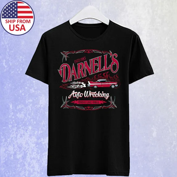 CLASSIC Darnell's Auto Wrecking Men's Black T-shirt Size S-5XL