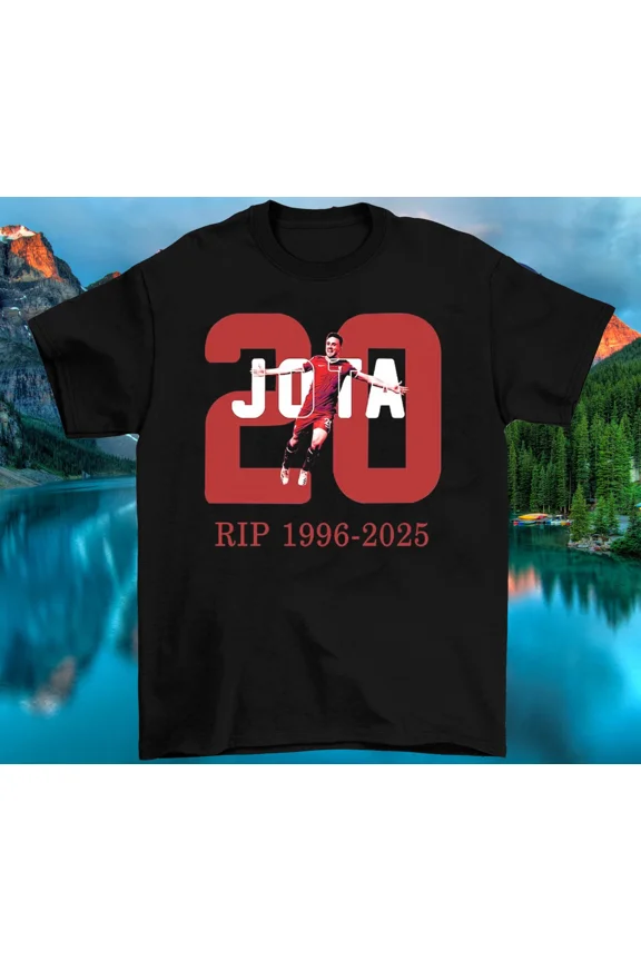 CLASSIC Diogo Jota 1996–2025 Thank Your Heavy Black Cotton T Shirt PP246