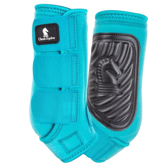CLASSIC EQUINE ClassicFit Front Sling Boots, Color: Aqua, Size: Medium  (CF100AQM)