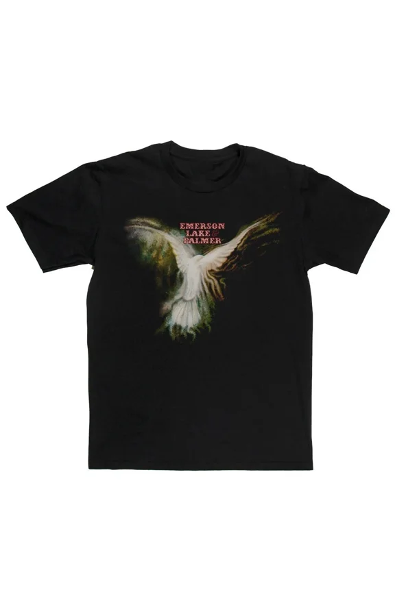 CLASSIC Emerson Lake And Palmer Debut T-Shirt, gift for fan, cotton black shirt FN933
