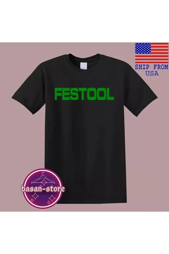 CLASSIC Festool Tools Men's Black T-Shirt Size S-5XL