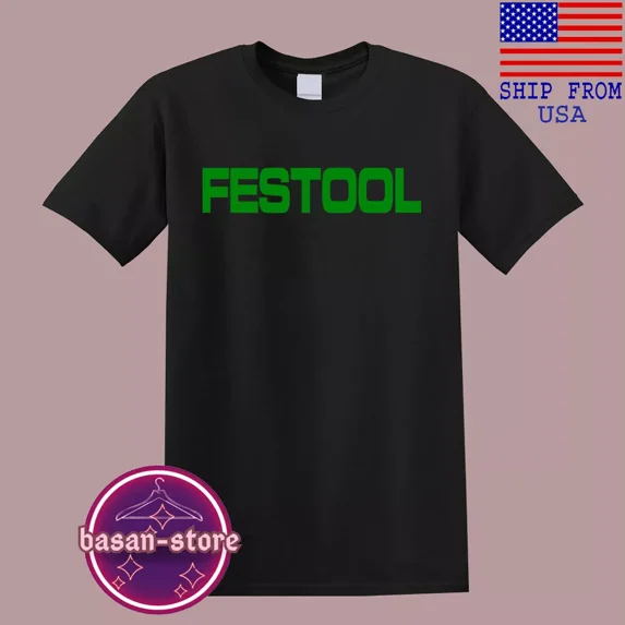 CLASSIC Festool Tools Men's Black T-Shirt Size S-5XL