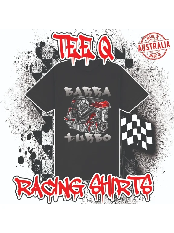 CLASSIC Ford Barra Turbo 4.0ltr Black Tee 100% Australian Cotton