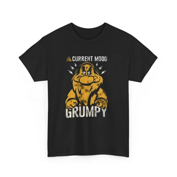CLASSIC Funny Current Mood Grumpy T-Shirt, Sarcastic Graphic Tee, Moody Tee, Grump Gift