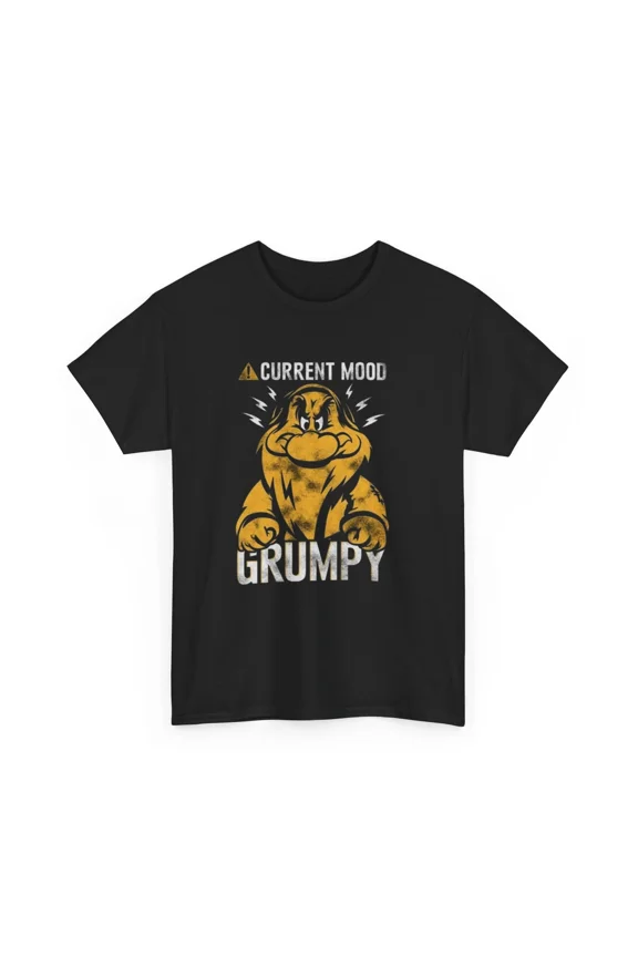 CLASSIC Funny Current Mood Grumpy T-Shirt, Sarcastic Graphic Tee, Moody Tee, Grump Gift