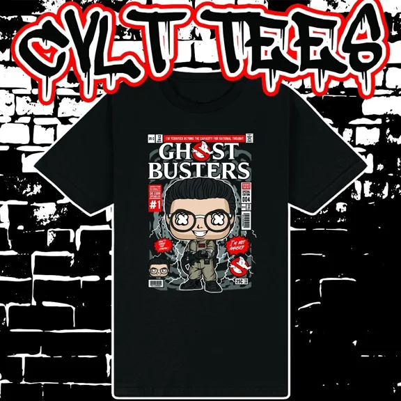 CLASSIC Ghost Busters Egon Spengler Comic Book Cover style Tee ~ 100% Cotton