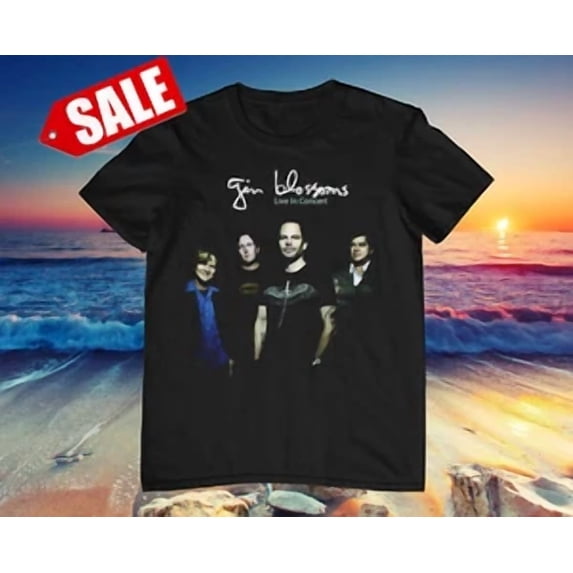 CLASSIC Gin Blossoms Heavy Cotton Black Full Size Shirt