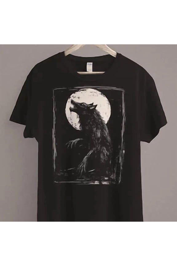 CLASSIC Horror WereWolf T-Shirt Wolf Shirt Grunge Clothing Lycanthropy