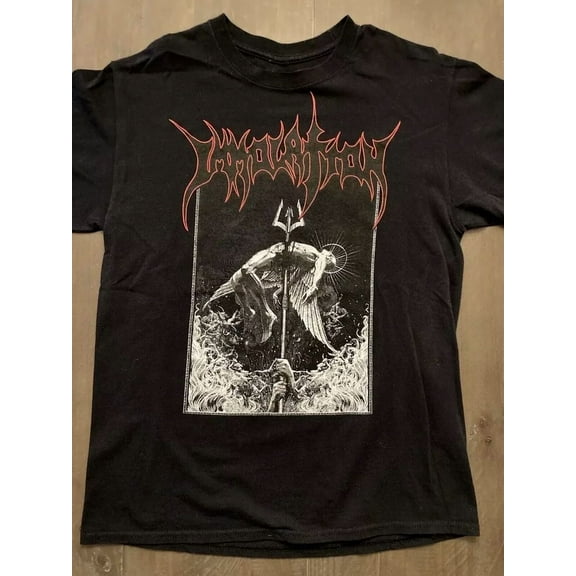 CLASSIC Immolation Band Live On Stage Black T-Shirt Cotton Unisex TT775