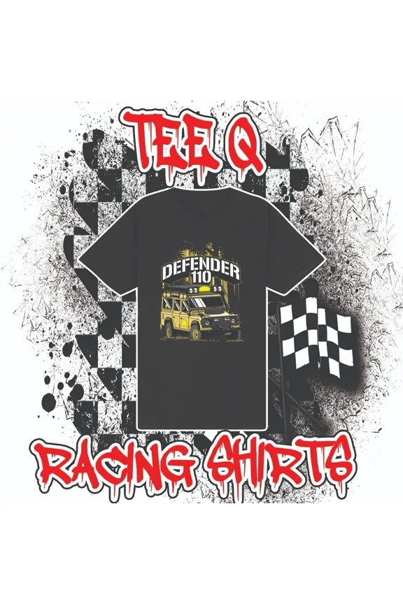 CLASSIC Land Rover Defender 110 Black Tee ~ 100% Australian Cotton