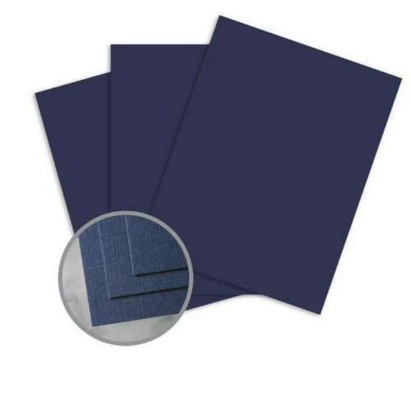 CLASSIC Linen Patriot Blue Card Stock - 18 x 12 in 100 lb Cover Linen Digital 30% Recycled 250 per Package