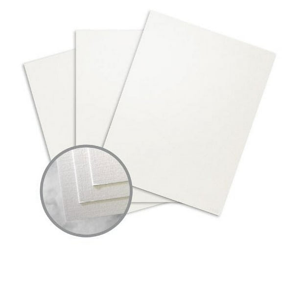 CLASSIC Linen White Pearl Card Stock - 18 x 12 in 115 lb Cover Linen Digital C/2S 250 per Package