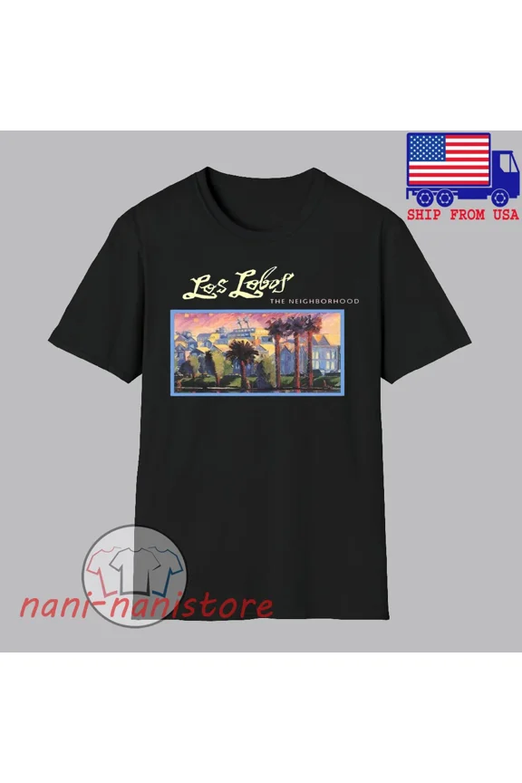 CLASSIC Los Lobos The Neighborhood Men's Black T-shirt Size S-5XL
