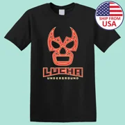 CLASSIC Lucha Underground Wrestling Men's Black Size S-5XL