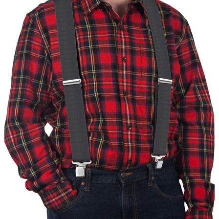 CLASSIC Mens Heavy-Duty Suspender: 2-Inch Wide,Sturdy Clips,X-Back,Adjustable Elastic Work