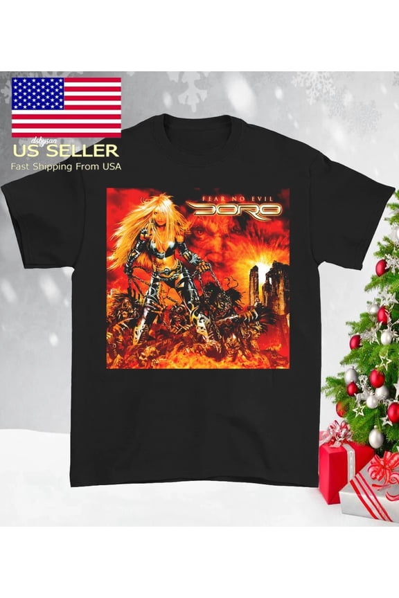 CLASSIC NEW Doro Warlock poster T-shirt Black Cotton Unisex All Sizes S to 5Xl 1F962